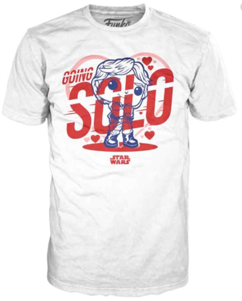 FUNKO ACTION FIGURES FUNKO T-SHIRT STAR WARS: HAN GOING SOLO WHITE FUNKO ACTION FIGURES FUNKO T-SHIRT STAR WARS: HAN GOING SOLO WHITE